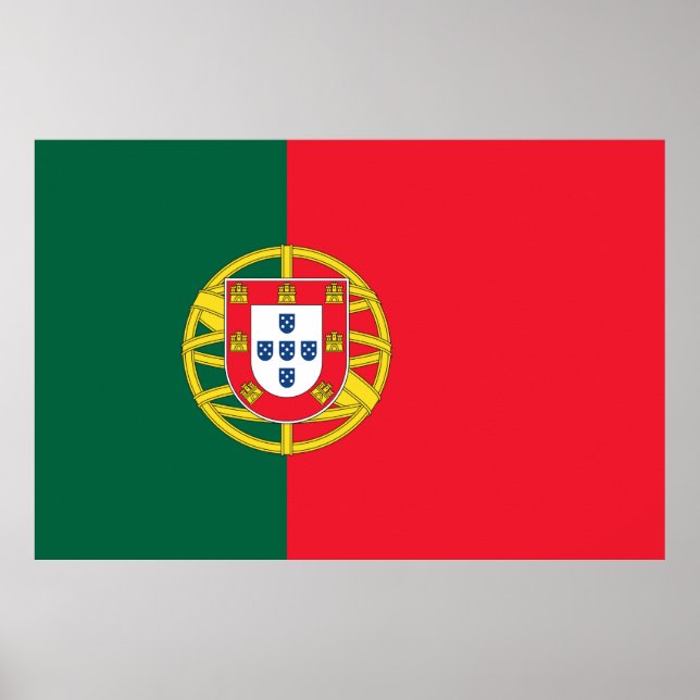 Affiches Qualité du drapeau portugais (Devant)