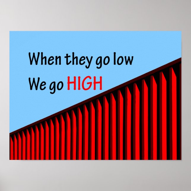 Affiches "Quand ils vont bas, nous allons haut." (Devant)