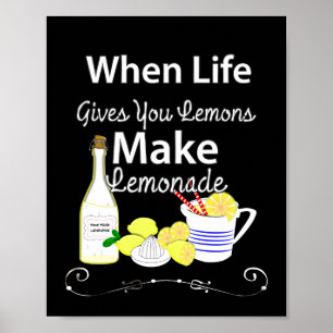 Affiches Quand La Vie Vous Donne Des Citrons Citation Inspi