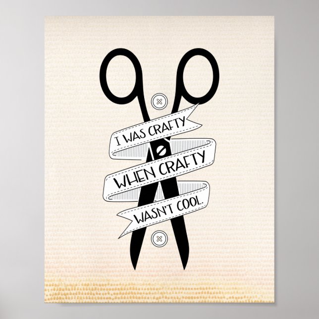 Affiches Quand l'artisanat n'était pas un Cool citant une a (Devant)