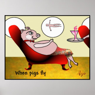Affiches Quand les cochons volent par Anjo Lafin