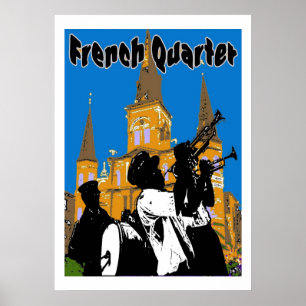 Affiches Quartier français de la bande de laiton