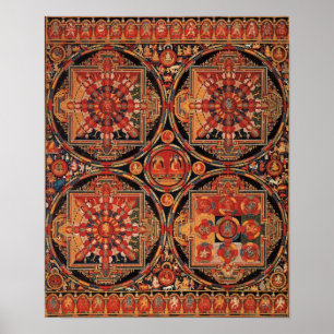 Affiches Quatre Mandalas