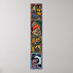 Affiches Quatre saisons - composite vertical