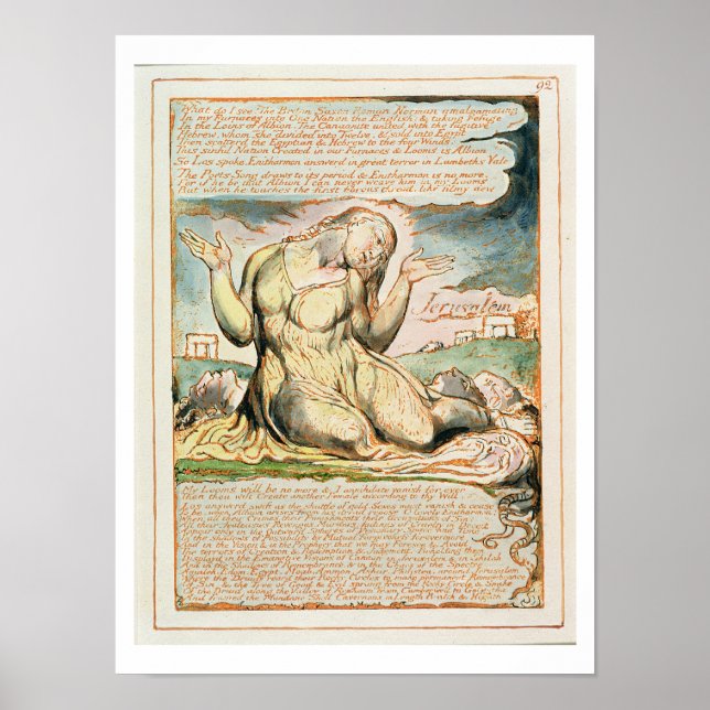 Affiches 'Que vois-je !...', assiette 92 de 'Jérusalem' (Be (Devant)