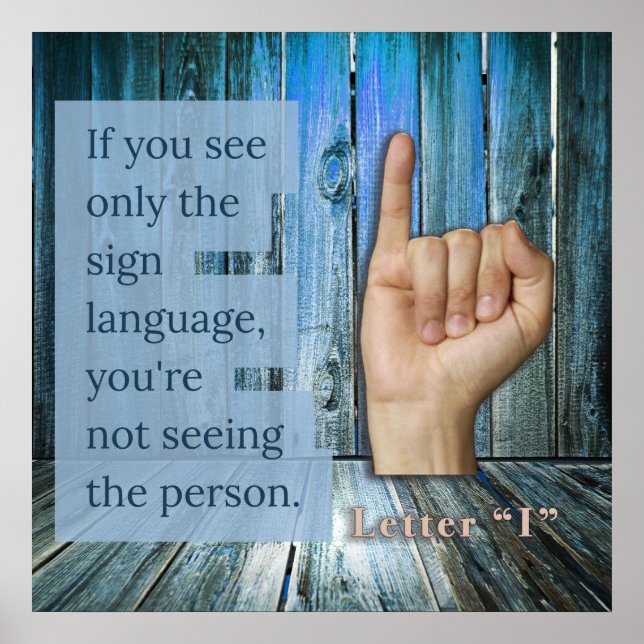 Affiches Que voyez-vous ? Langue des signes (Devant)
