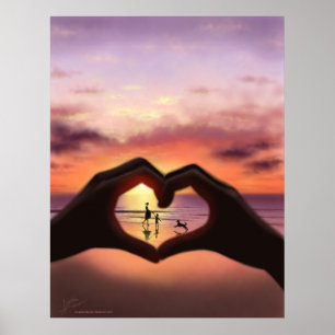 Affiches Quel amour signifie à moi la copie d'art