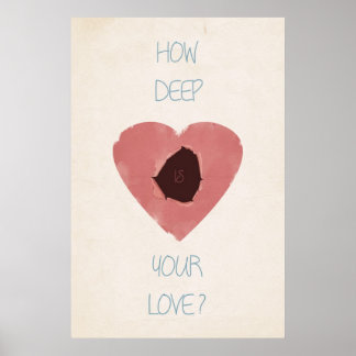 Affiches quelle profondeur est votre amour