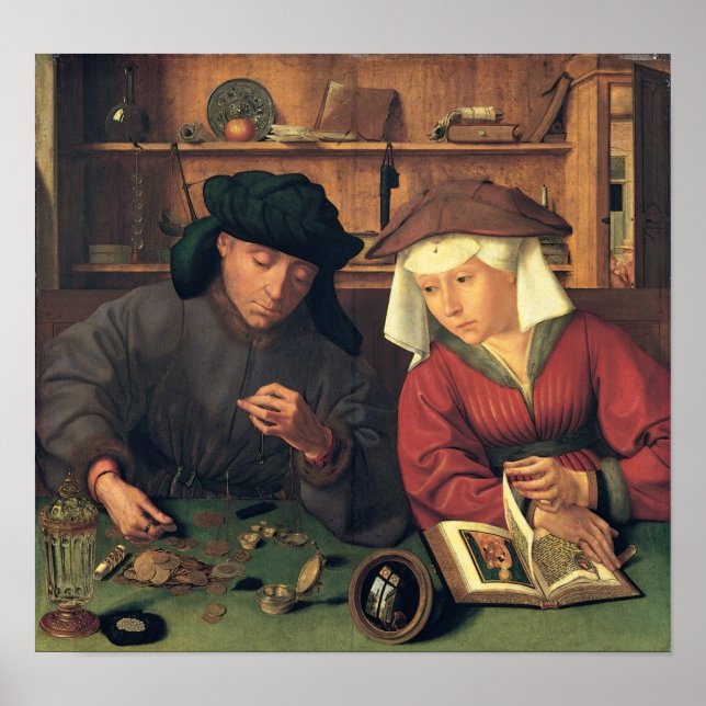 Affiches Quentin Massys - Les Prêteurs D'Argent (Devant)