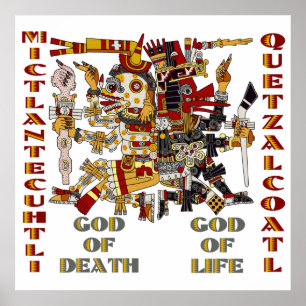 Affiches Quetzalcoatl et Mictlantecuhtli