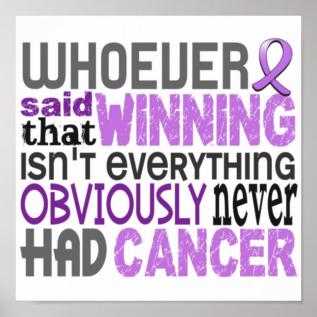 Affiches Qui A Dit Le Cancer Général (Devant)