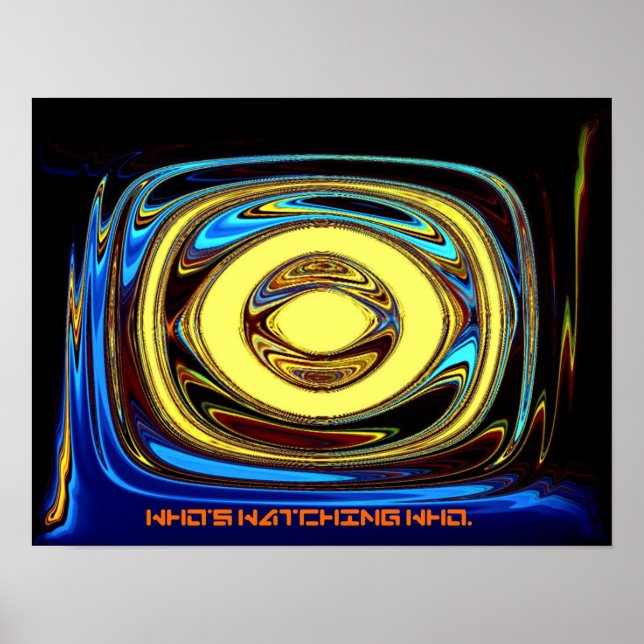 Affiches Qui regarde Qui. (Devant)