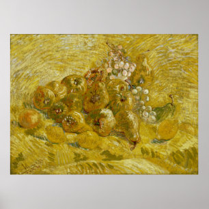 Affiches Quinces Lemons Pears Raisins de Van Gogh