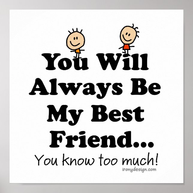 Affiches Quota de My Best Friend Funny (Devant)
