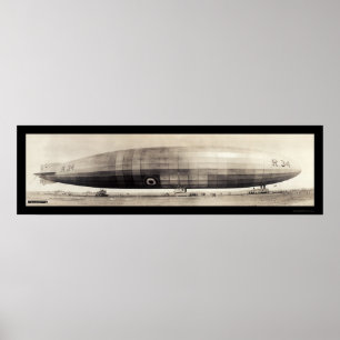 Affiches R34 Photo Blimp Dirigible 1910