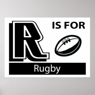 Affiches R Is For Rugby