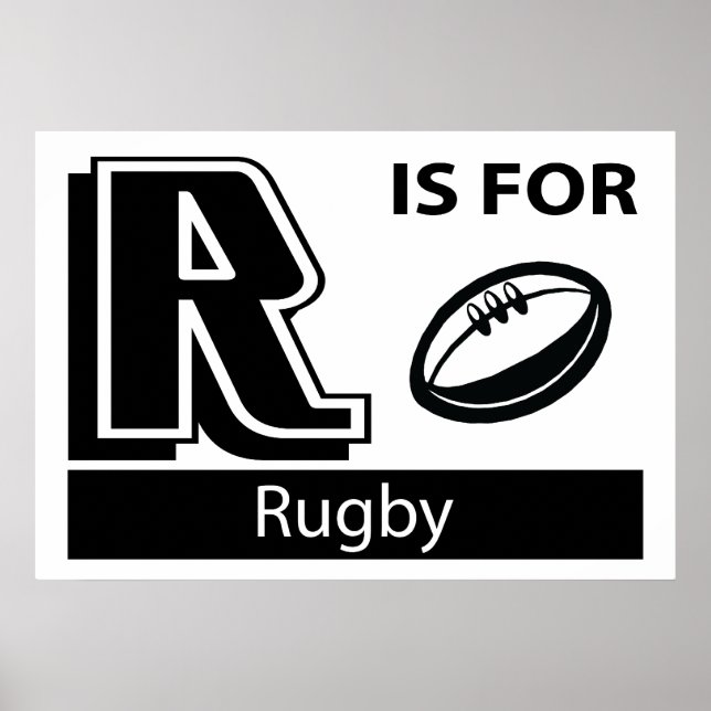 Affiches R Is For Rugby (Devant)