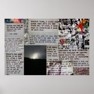 Affiches r.m. drake citations et illustrations sur une affi