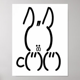 Affiches Rabbit ASCII