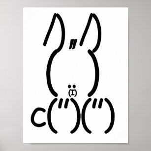 Affiches Rabbit ASCII