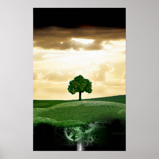 Affiches racine mécanique (Devant)