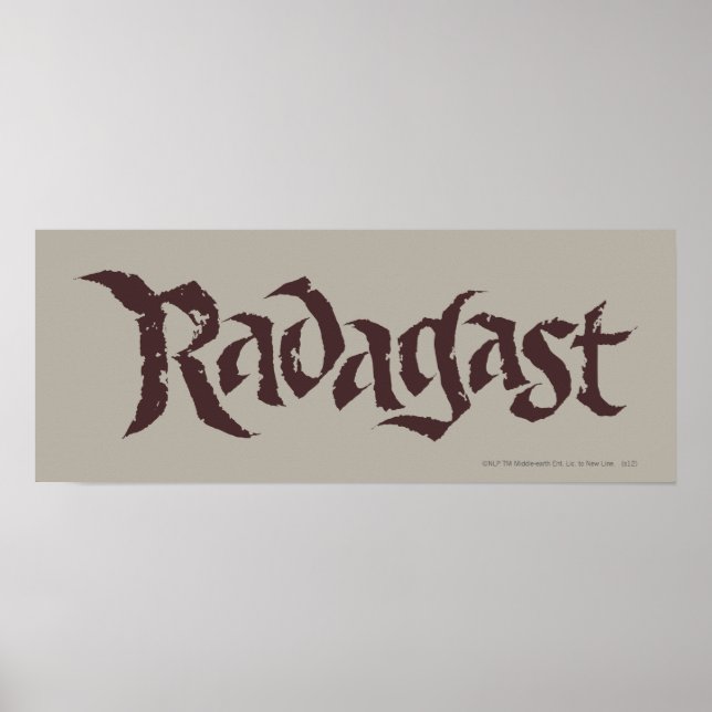 Affiches RADAGAST™ Nom solide (Devant)