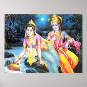 Affiches radha-krishna