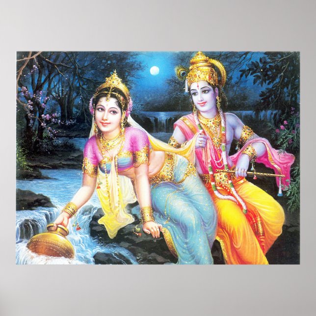 Affiches radha-krishna (Devant)