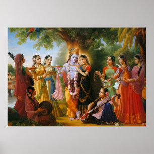 Affiches Radha-Krishna