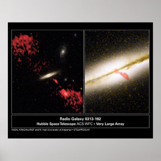 Affiches Radio Galaxy 0313192 Télescope Hubble