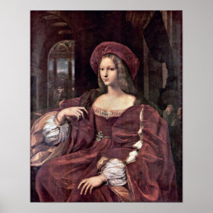 Affiches Raffaello Sanzio - Portrait de Joanna d'Aragon