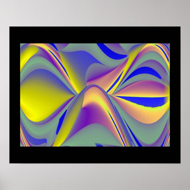 Affiches Rainbow Eye, 3D Art Abstrait (Devant)