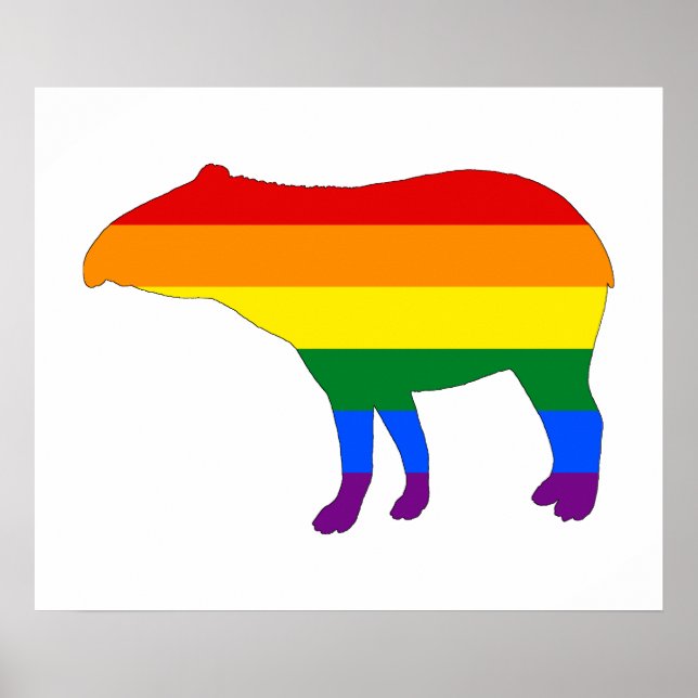 Affiches Rainbow Tapir (Devant)