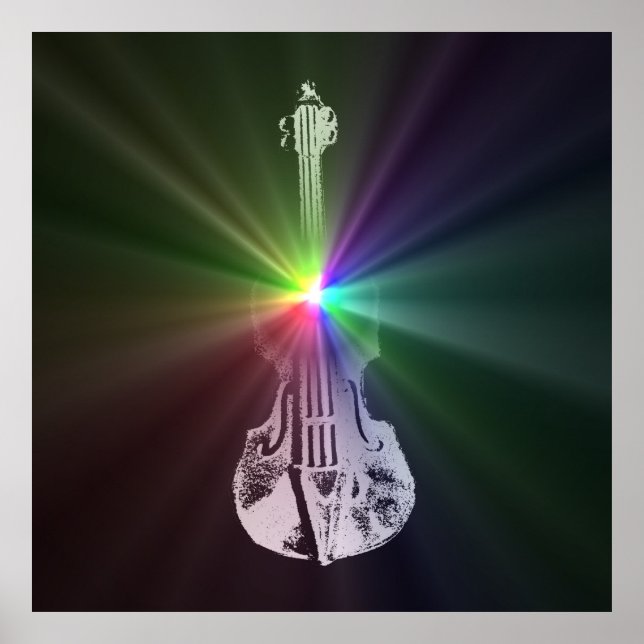Affiches Rainbow Violin (Devant)
