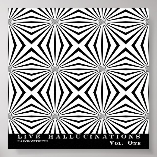 Affiches Rainbowvérité Live Hallucinations Illusion optique (Devant)