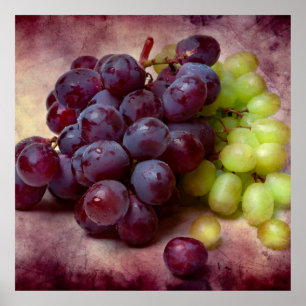 Affiches Raisins Rouge Et Vert