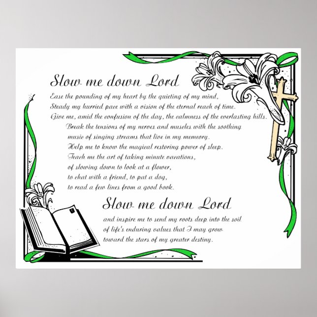 Affiches ralentis-moi Seigneur (Devant)