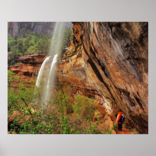 Affiches Randonnée sur le sentier Emerald Pools à Zion Nati