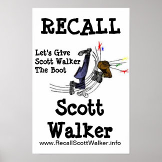Affiches Rappeler l'affiche de la manifestation Scott Walke