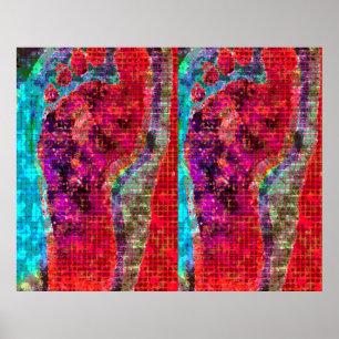 Affiches RAPPELEZ-VOUS de laisser votre empreinte FOOT