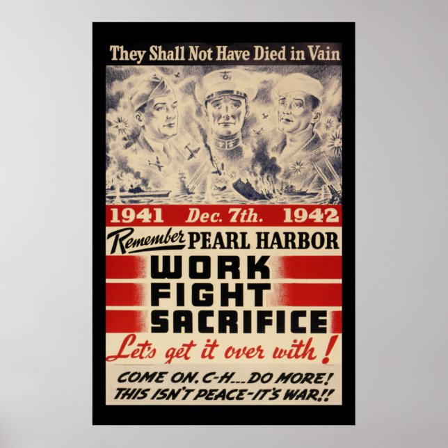 Affiches Rappelez-vous Pearl Harbour (Devant)