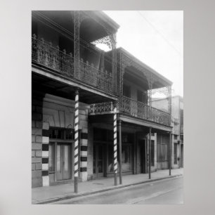 Affiches Raseur-coiffeur de la Nouvelle-Orléans, les anné