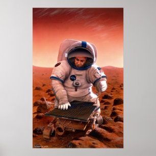 Affiches Rassemblement d'homme et de Sojourner sur Mars