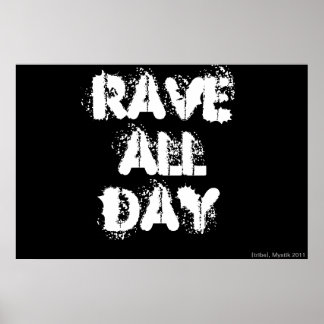 AFFICHES RAVE TOUTE LA JOURNÉE