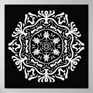 Affiches Raven Mandala