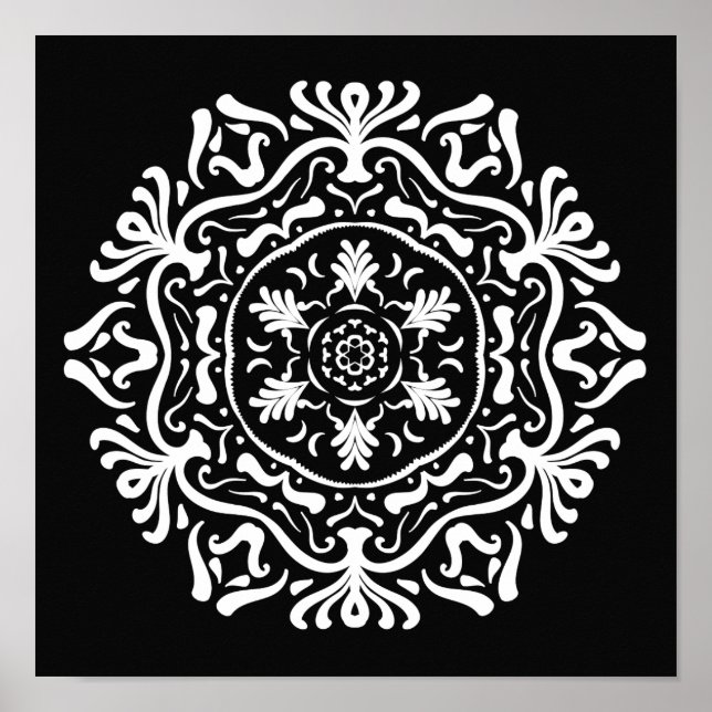 Affiches Raven Mandala (Devant)