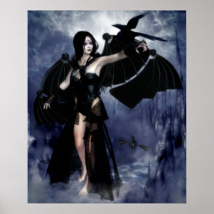 Affiches Raven of the Night Poster/Canvas Print
