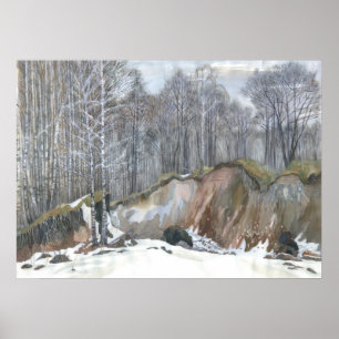 Affiches Ravin neigeux