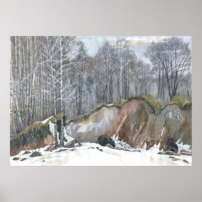 Affiches Ravin neigeux (Devant)