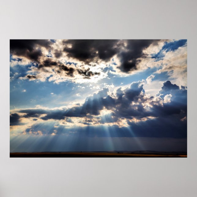Affiches Rayons de soleil venant d'en haut (Devant)